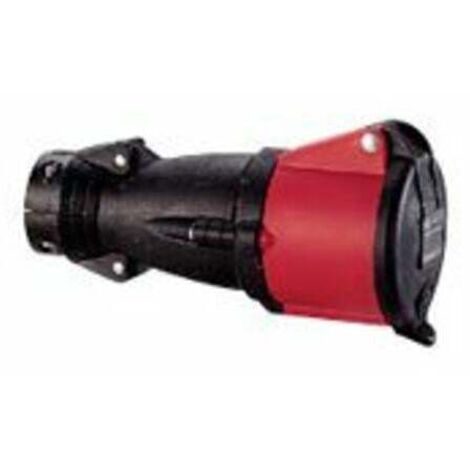 prise droite femelle 32 ampères 3p+n+t ip44 rouge - legrand hypra 52994