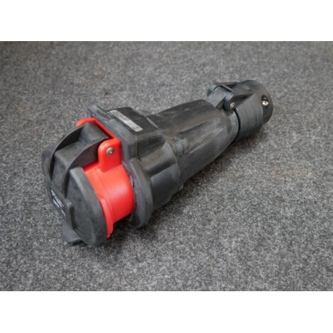 prise droite femelle 63 ampères 3p+n+t ip44 rouge - legrand hypra 53894