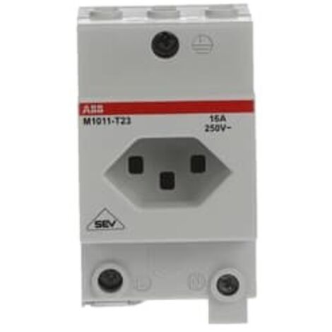 Prise électrique ABB , Rail DIN avec interrupteur ( Prix pour 1 )