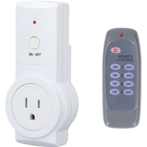 Prise électrique avec télécommande, connecteur US 120V pour lampes et climatiseurs