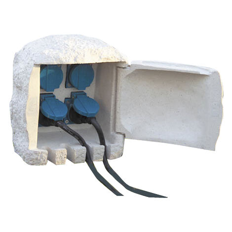 Prise électrique de jardin, 4 prises + 5 m de câble en caoutchouc Westfalia