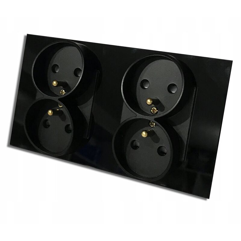 Prise Électrique Double Quad Vitre