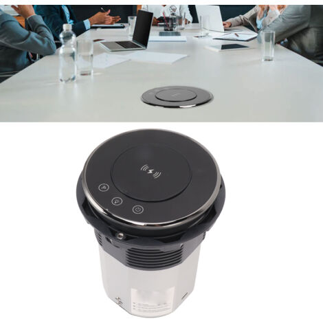 Prise électrique intelligente à levée automatique pour cuisine et bureau avec 3 ports et USB, matériau aluminium, pour Tuya et Smart Life.