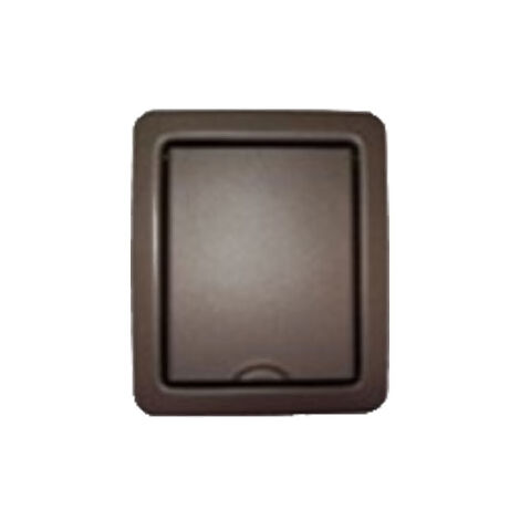 Prise en acier inoxydable plate - couleur au choix - bronze