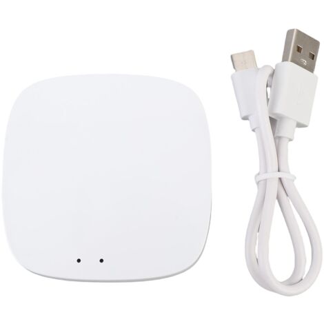 Prise en charge de la passerelle intelligente sans fil pour Zigbee 2.0 Hub d'appareil domestique WiFi Bridge télécommande blanc
