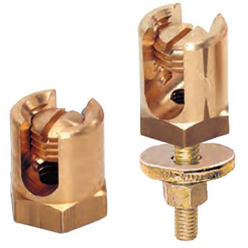 Mecatraction - Prise en charge de ligne de mise à la terre en Laiton, 17 mm