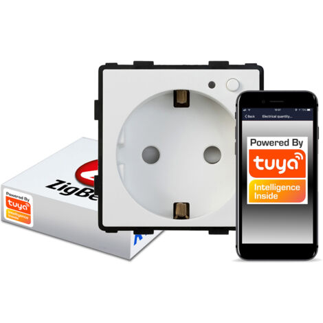 Prise encastrée Zigbee TUYA RTX SH MESURE D'ÉNERGIE