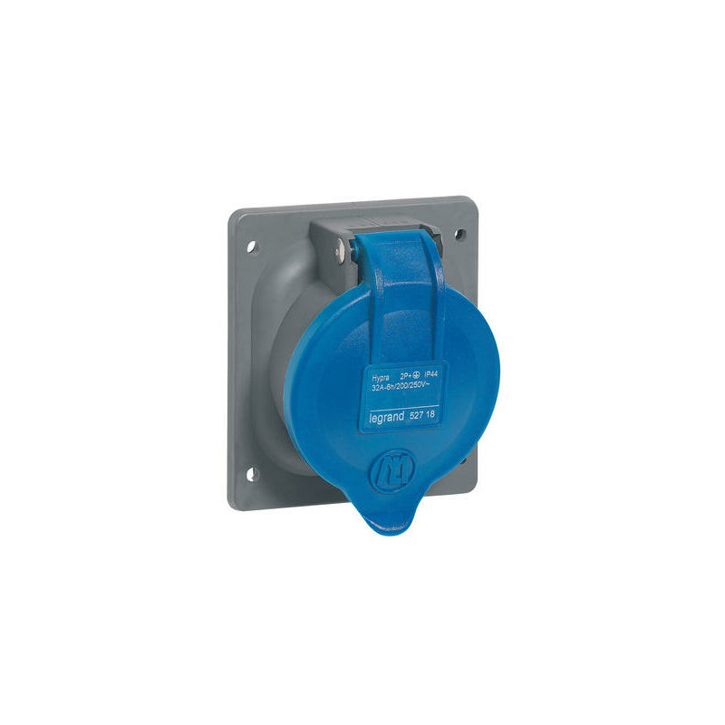 Legrand - Prise à entraxes unifiés fixe Hypra IP44 32A - 200V à 250V - 2P+T - plastique - 052718