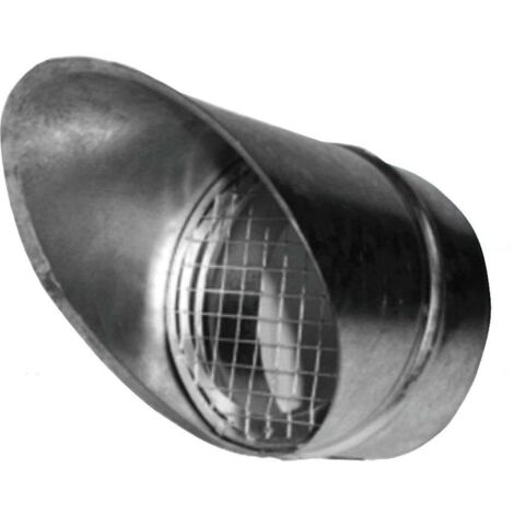 Prise et rejet d’air grillagé Galva D250 - PRAGGALD250 ECONONAME - PRAGGALD250