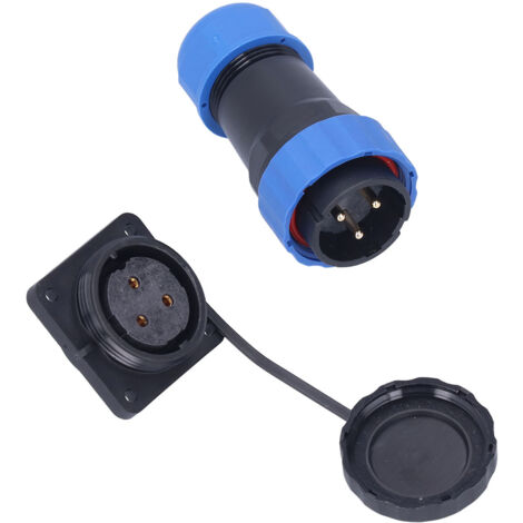 Prise étanche carrée 4 pôles mâle/femelle pour aviation AC 380V 25A connecteur SP283