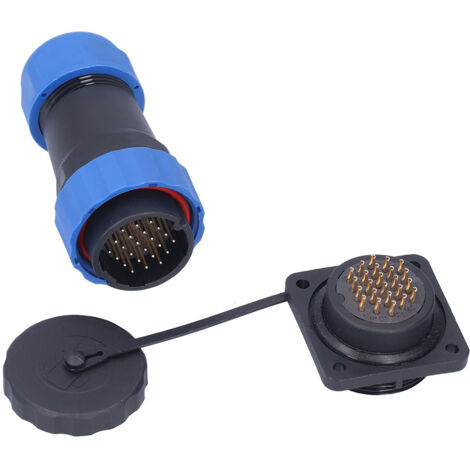 Prise étanche carrée à 4 trous SP2824 - Connecteur aviation 250V 5A pour câbles électriques