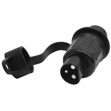 Prise étanche DIN 9680 3 broches, connecteur mâle-femelle extérieur, prise industrielle étanche pour camping-car et jardin.