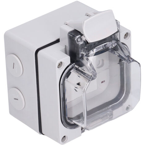 Prise étanche IP66 250V 13A pour usage extérieur, jardin et professionnel