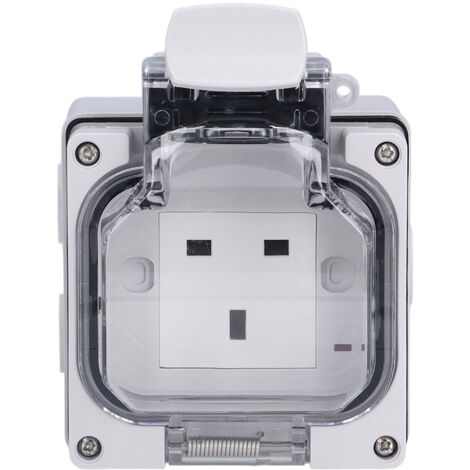 Prise extérieure étanche IP66 250V 13A pour jardin et usage commercial