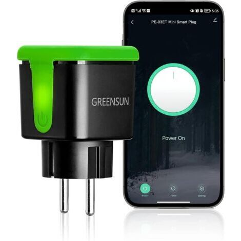 Prise extérieure étanche, prise intelligente GreenSun, prise intelligente Alexa, prise avec minuterie programmable, prise extérieure étanche Smart Life