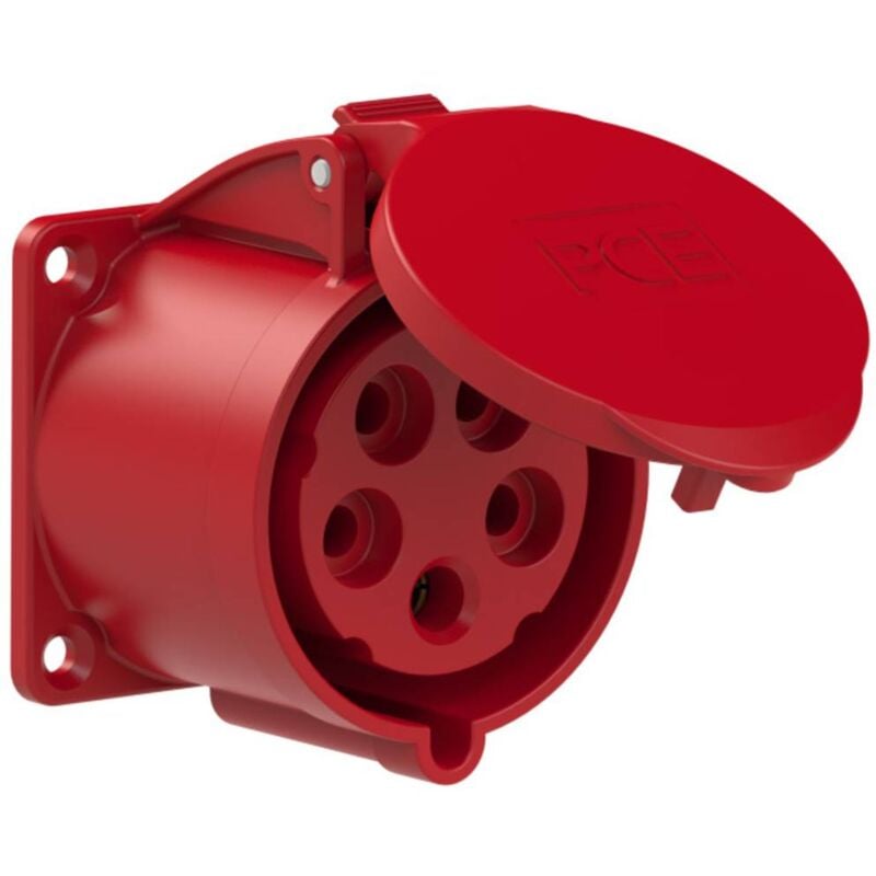 PCE SHARK IP44 CEE 16 A 5p Rouge Lot de 5 connecteurs et connecteurs 5 broches