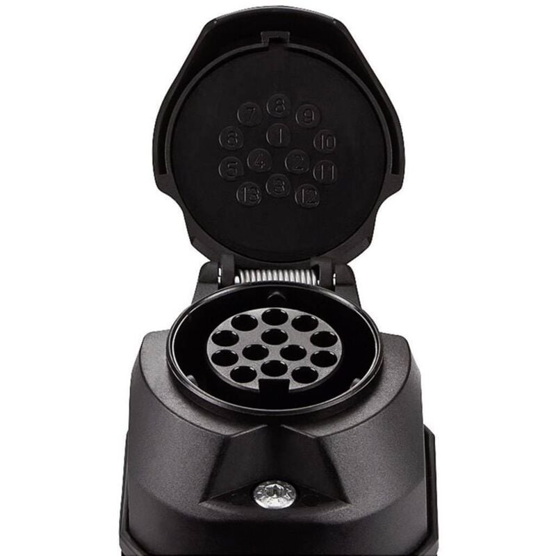 Secorüt - Prise femelle pour remorque 30130 [prise femelle 13 pôles - prise mâle 13 pôles] plastique abs C76655