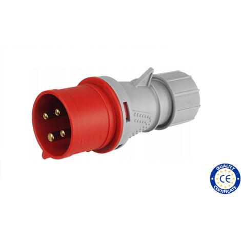 Prise mâle triphasé HYPRA 3P/T - 32A LEGRAND 052953 de 380/415V