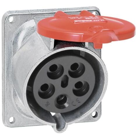 Prise fixe Hypra IP44 32A - 380V à 415V - 3P+N+T - métal - LEGRAND
