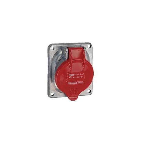 Prise fixe Hypra IP44 32A - 380V à 415V - 3P+T - métal - LEGRAND