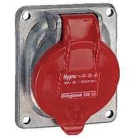 Prise fixe Hypra IP44 63A - 380V à 415V - 3P+N+T - métal - LEGRAND