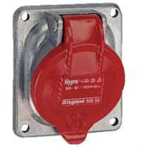 Prise fixe Hypra IP44 63A - 380V à 415V - 3P+T - métal - LEGRAND