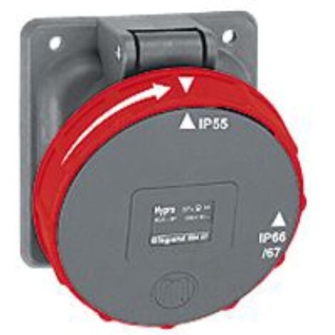 Prise fixe Hypra IP66/67-55 125A - 380V à 415V - 3P+T - LEGRAND