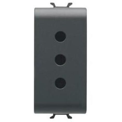 Prise Gewiss Chorus 10A petite anthracite GW12201