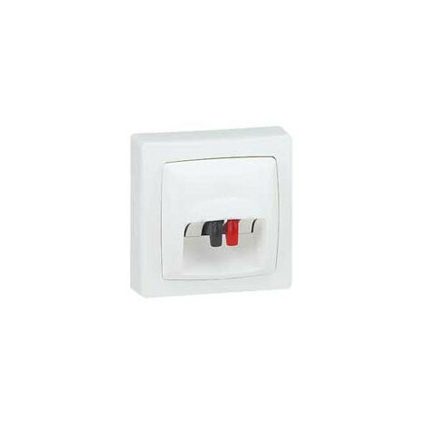 Prise haut-parleur Appareillage saillie complet blanc LEGRAND 086039