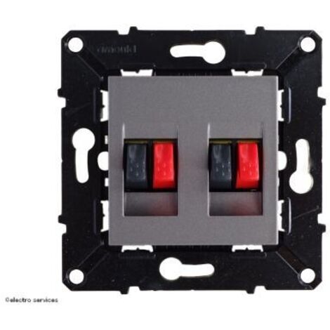 Prise haut-parleur double Evolution Arnould Finition: Magnesium