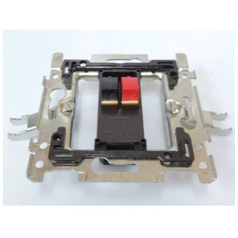 Prise haut-parleur simple encastrée fixation griffes avec support sans enjoliveur ni plaque NIKO 170-09800