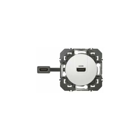 Prise HDMI 2.0 pré-connectorisée Dooxie - Blanc - 600385 - Legrand