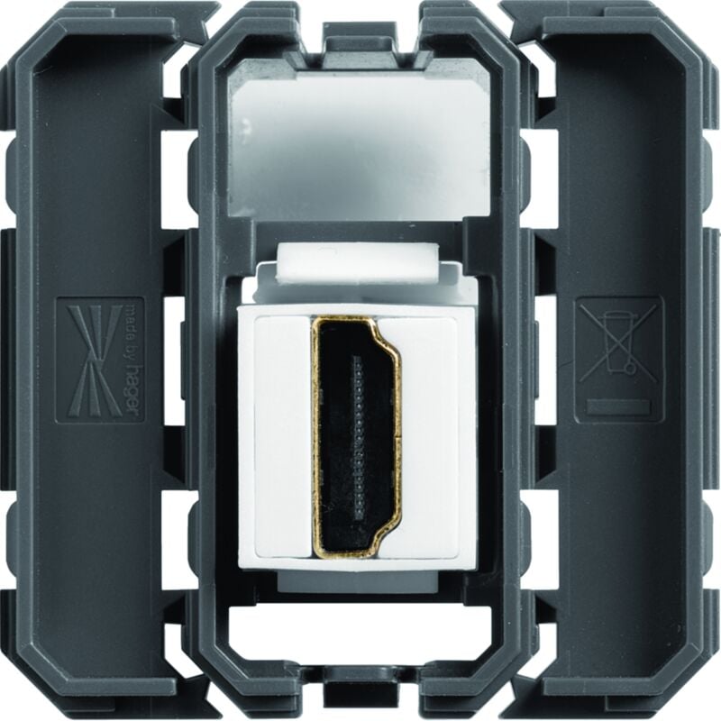 Hager - prise hdmi gallery prise traversante keystone WXF633