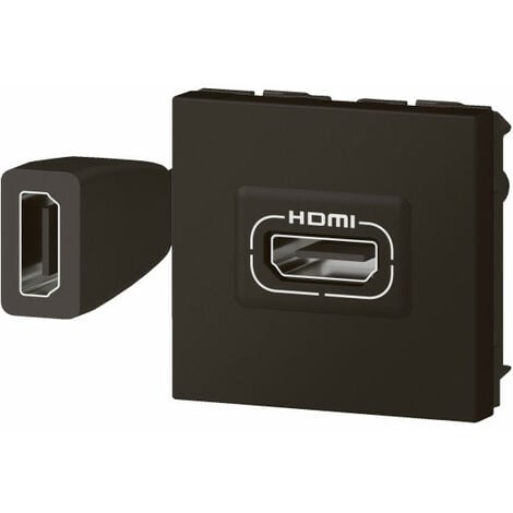 078778 Prise HDMI Type-A version 2.0 préconnectorisée Mosaic 1 module -  blanc - professionnel