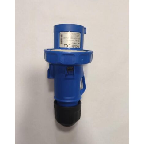 Prise industrielle 2P+T 16 A 220 V IP44 robuste – mod. 8213