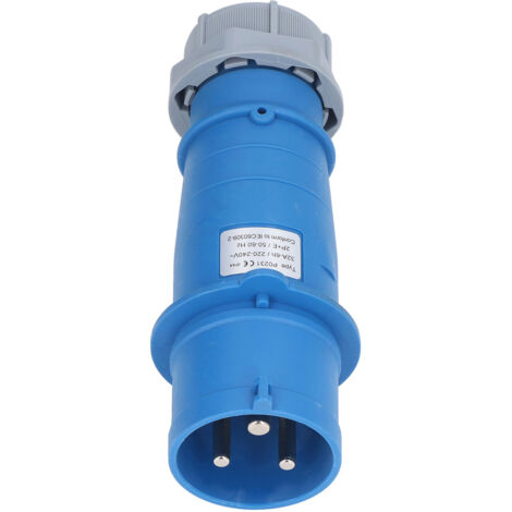 Prise industrielle étanche IP44 32A 2P+E 220-240V en laiton pour aviation