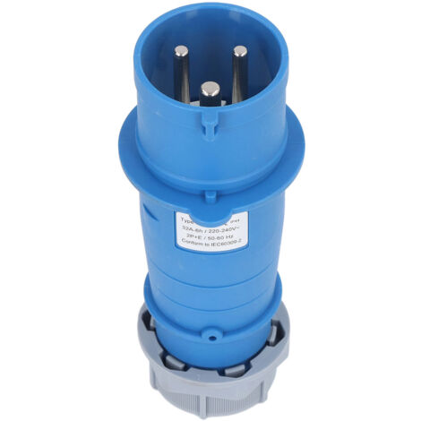 Prise industrielle étanche IP44 32A 2P+E 220-240V en laiton pour aviation