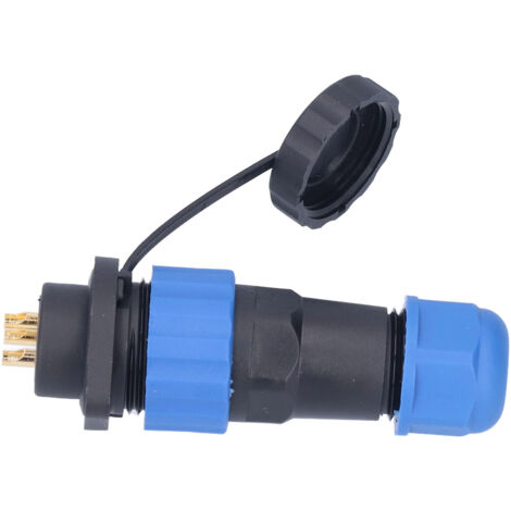 Prise industrielle étanche IP68 380V 25A - Connecteur d'aviation à bride pour courant alternatif AC380V
