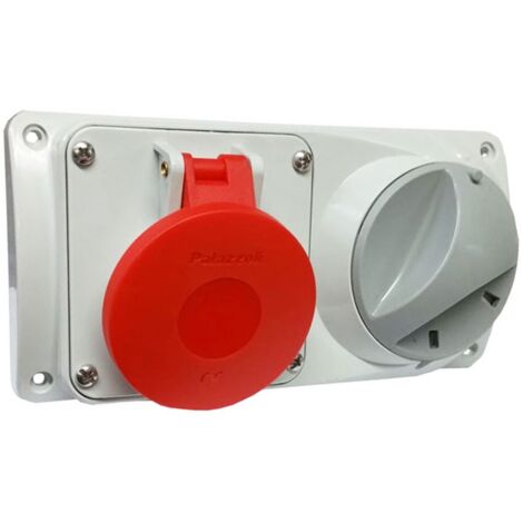 Prise Industrielle Interverrouillée CEE Palazzoli 3P+N+E 32A 400V IP44
