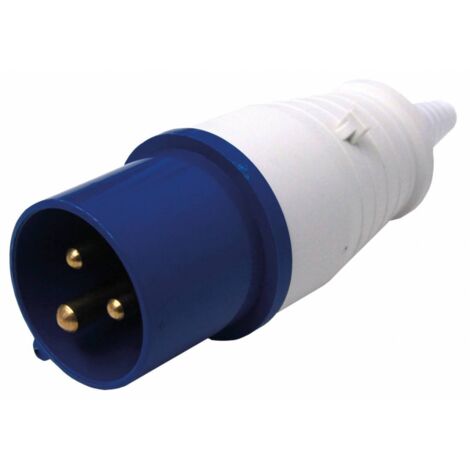 prise industrielle IP44 16A 2P + T tension 220V avec 2 places normes CEE