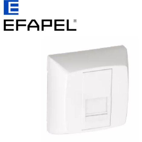 Prise informatique RJ45 Cat. 6 UTP blanc
