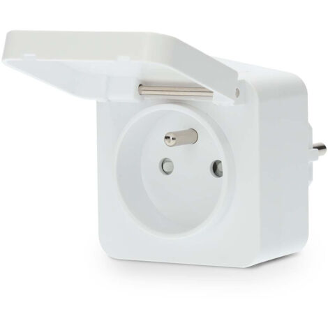 PRISE INTELLIGENTE SMARTLIFE  WI-FI  IP44  WATTMÈTRE  3680 W  FRANCE TYPE E (CEE 7/6)  -10 - 55 °C  ANDROID IOS  BL