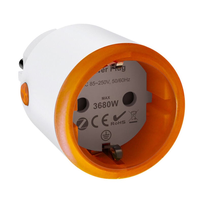 Lifcausal - Prise intelligente Tuya ZigBee 3.0 16A avec mesure, commande vocale, prise à distance sans fil, norme européenne