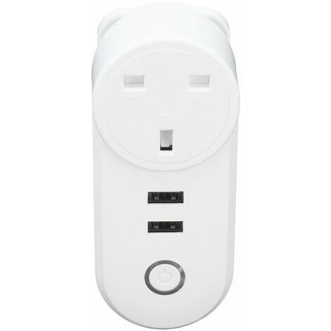 Prise intelligente WiFi, double USB, application sans fil, commande vocale, minuterie, livraison rapide,états-unis