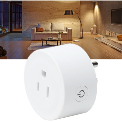 Prise Intelligente WiFi Mini avec Contrôle Mobile et Timer pour Électroménagers - Enveloppe PC+ABS, Protection Charge 10A