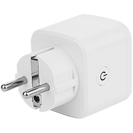 Prise intelligente WiFi monobloc, prise intelligente compatible Alexa et Google Home, prise programmable avec télécommande, contrôle vocal et téléphonique - 645055mm