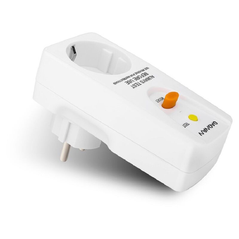 Prise intermédiaire de protection contre les chocs électriques - 16 a 220-250 v - Sensibilité de 10 mA