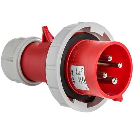 Prise Inverseur De Phase Tétrapolaire 32a 3p+t 380v - 4 Broches - étanche Ip67 - Ide