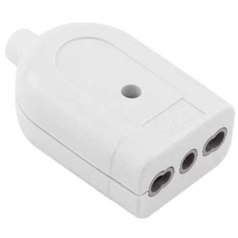 Prise Italien 2P+T 16A Double-étape P17/11 Blanc