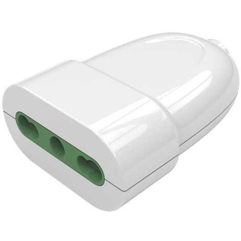 Prise Italien 2P+T 16A Double-étape P17/11 Blanc